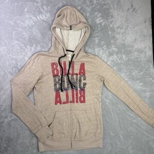 Billabong zip-up hoodie Women's Size M in a beige Color Y2K